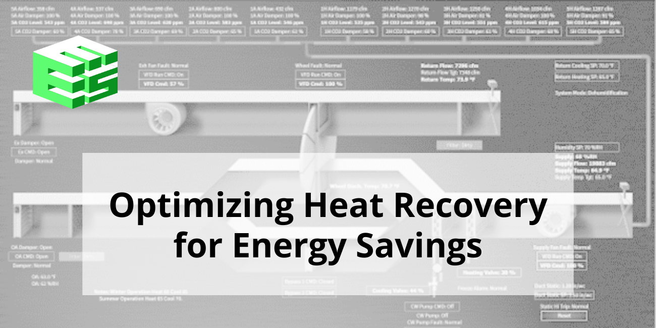 EES optimizing heat recovery for energy savings